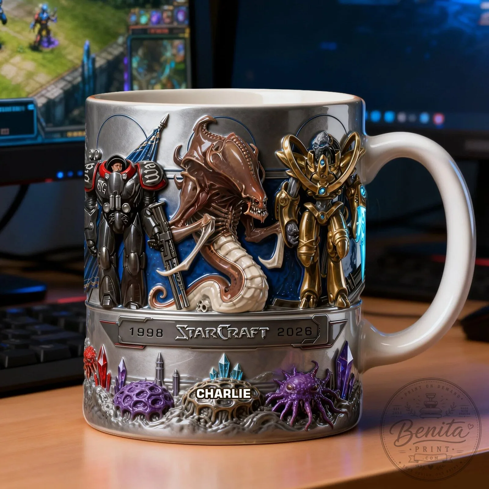 StarCraft Video Game Terran Zerg Protoss Factions Coffee Mug 9 StarCraft Video Game Terran Zerg Protoss Factions Coffee Mug