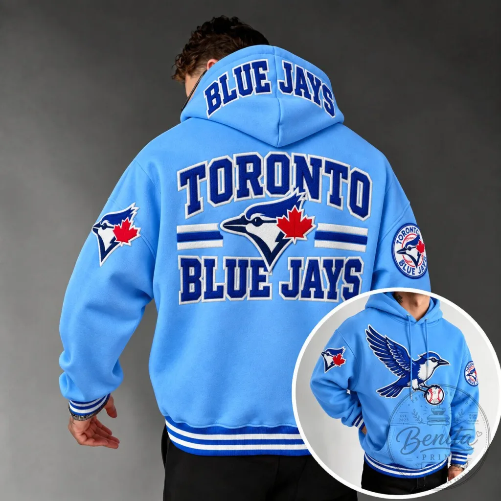 Toronto Blue Jays Baseball Team Logo Blue Unisex Adult Hoodie Toronto Blue Jays Baseball Team Logo Blue Unisex Adult Hoodie