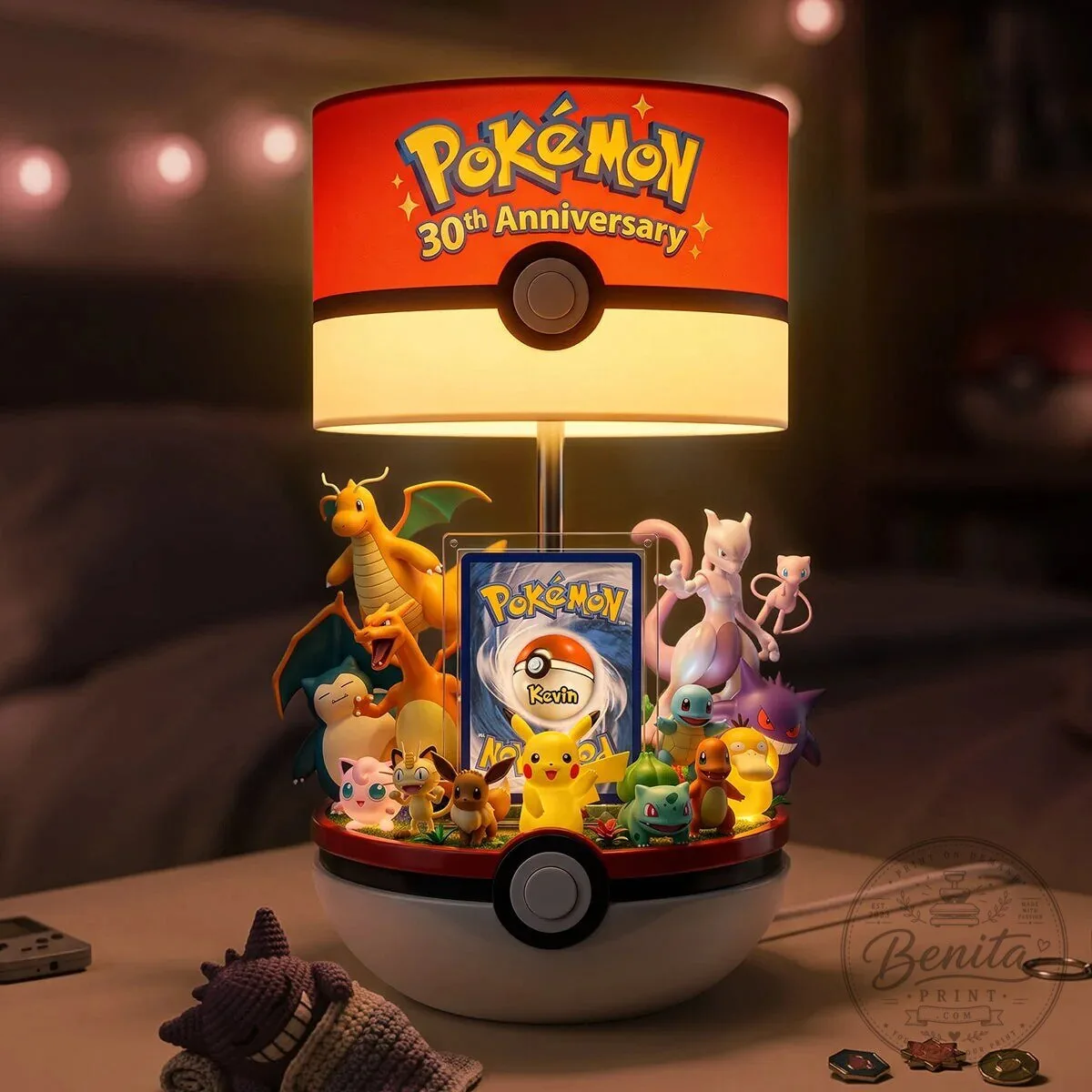 Pokemon 30th Anniversary Pikachu and Friends Collectible Light Box Lamp