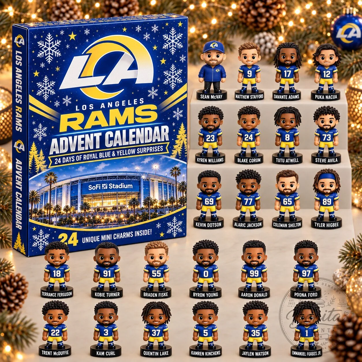 Los Angeles Rams NFL Football Advent Calendar