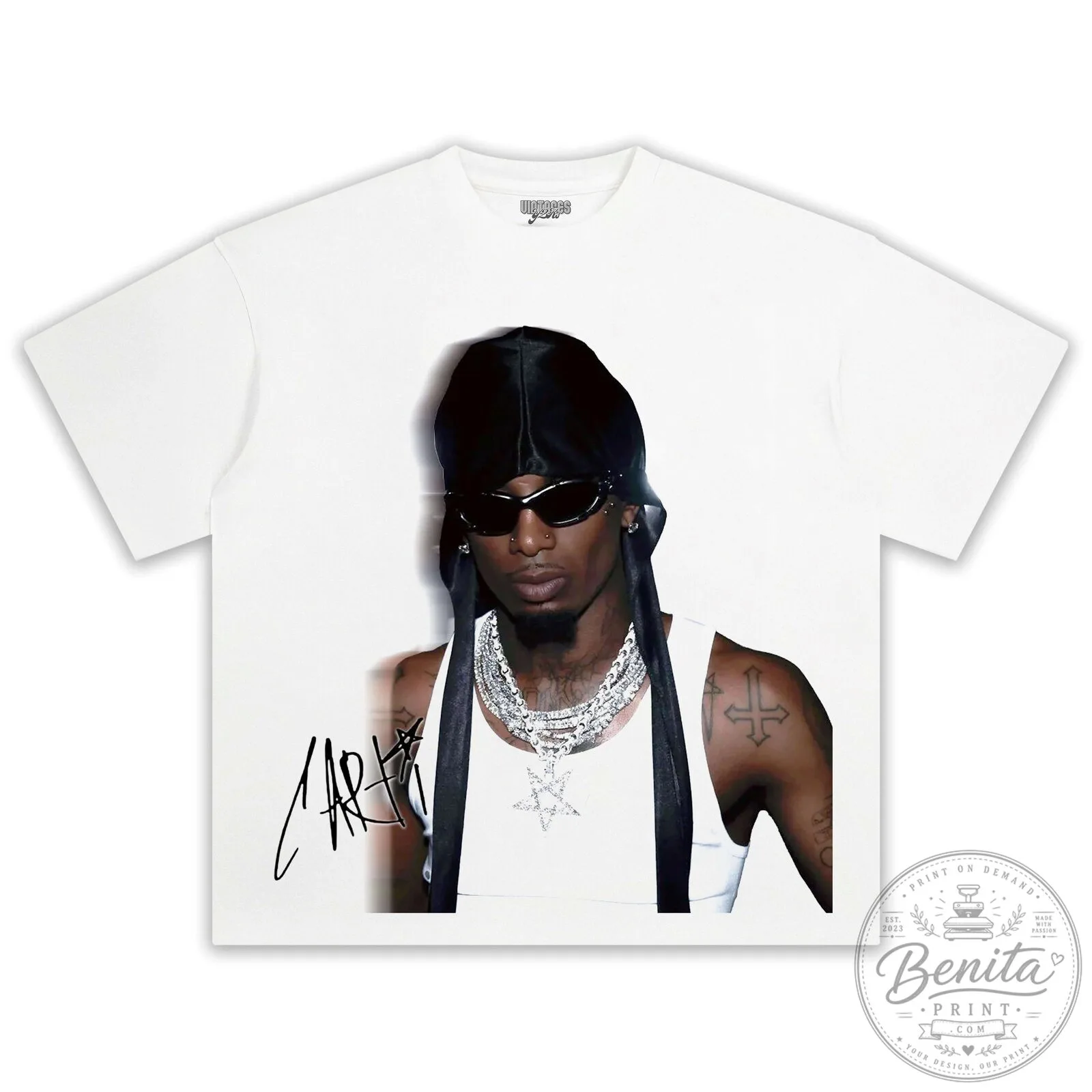 Black T-Shirt for Fans of Rapper Playboi Carti Music 10 Black T-Shirt for Fans of Rapper Playboi Carti Music