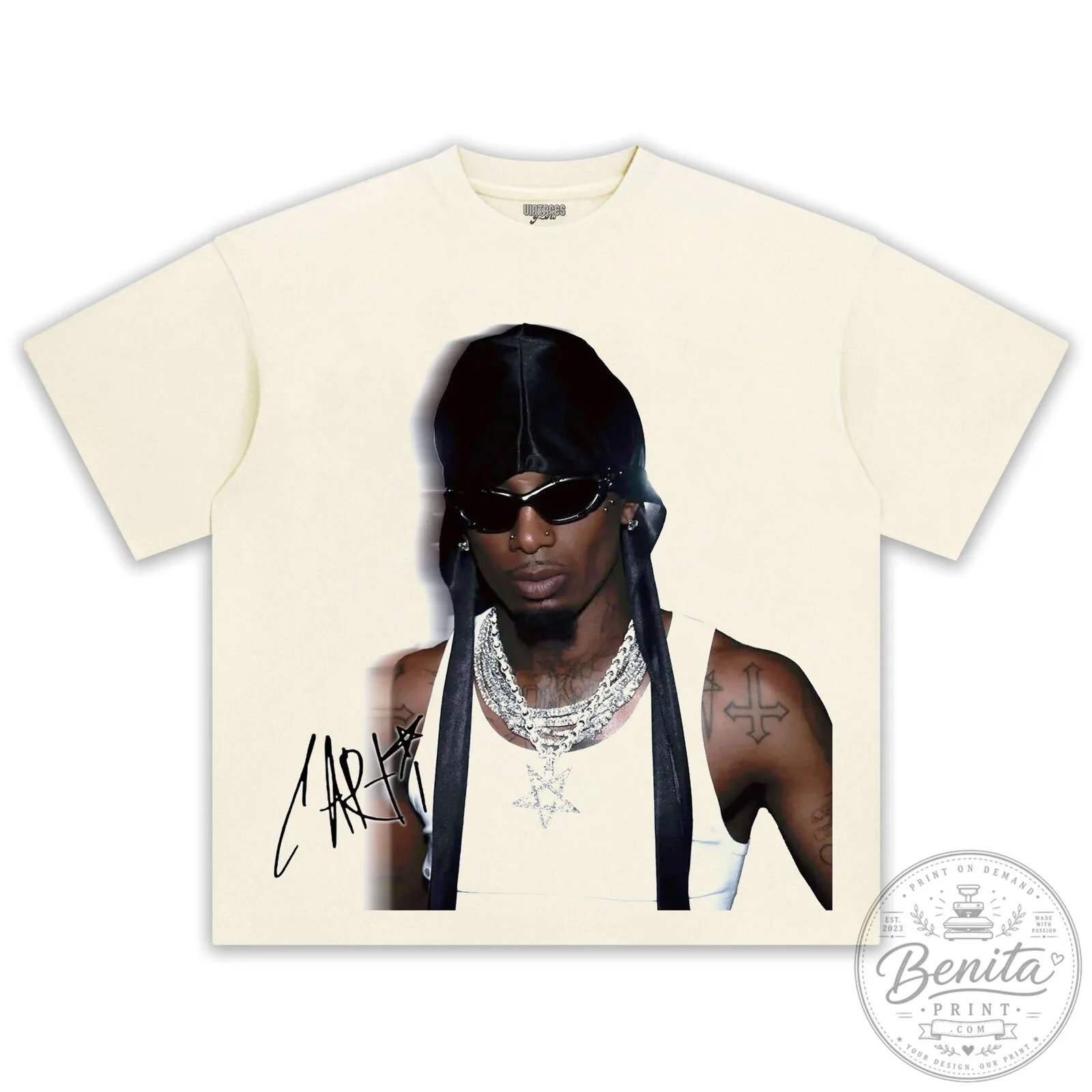 Black T-Shirt for Fans of Rapper Playboi Carti Music 11 Black T-Shirt for Fans of Rapper Playboi Carti Music