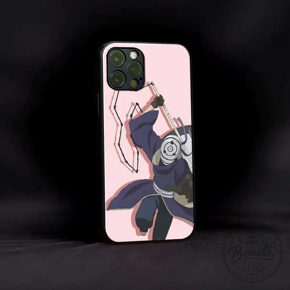 Obito Uchiha Naruto Anime Character Pink Phone Case