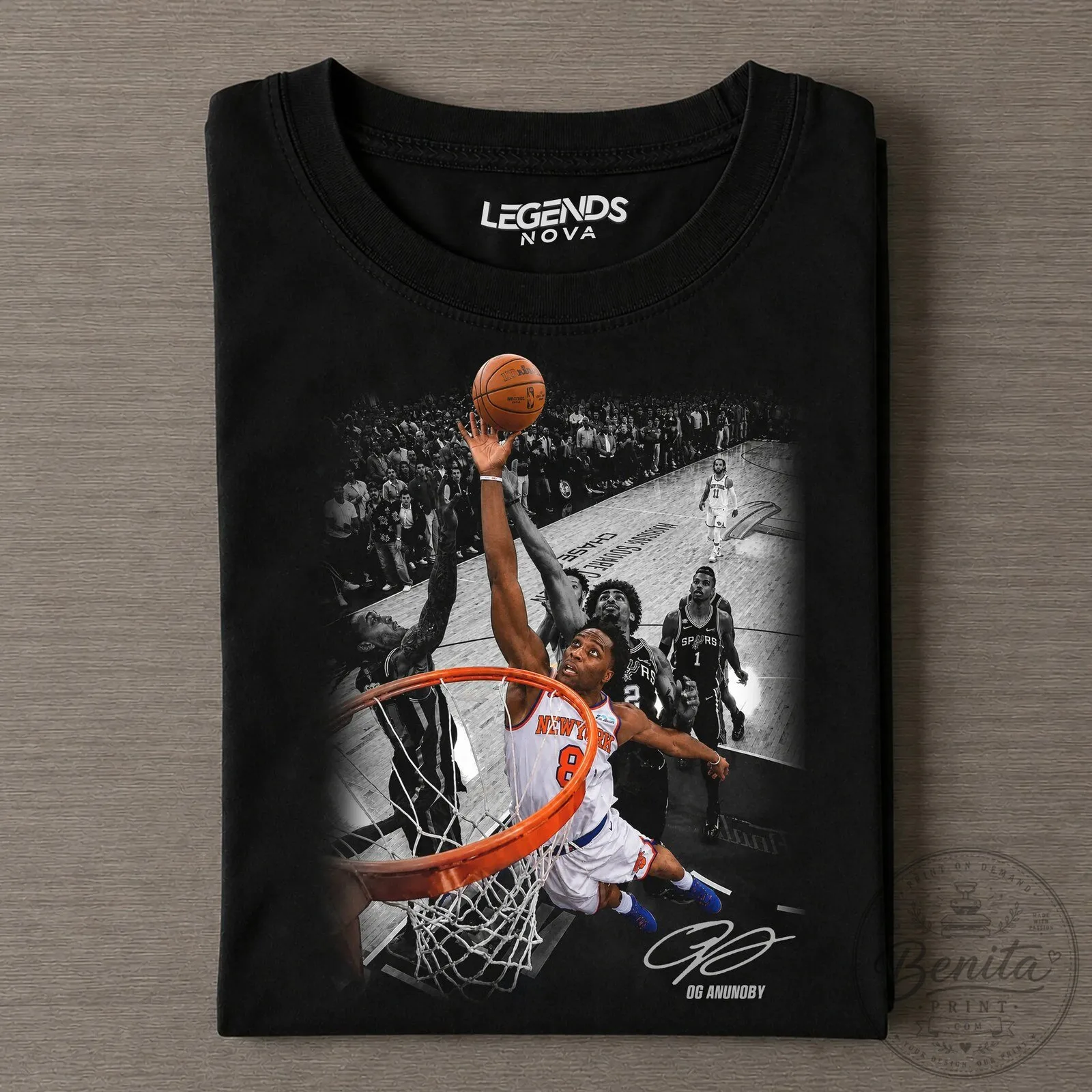 OG Anunoby New York Knicks Basketball Slam Dunk Graphic T-Shirt 5 OG Anunoby New York Knicks Basketball Slam Dunk Graphic T-Shirt