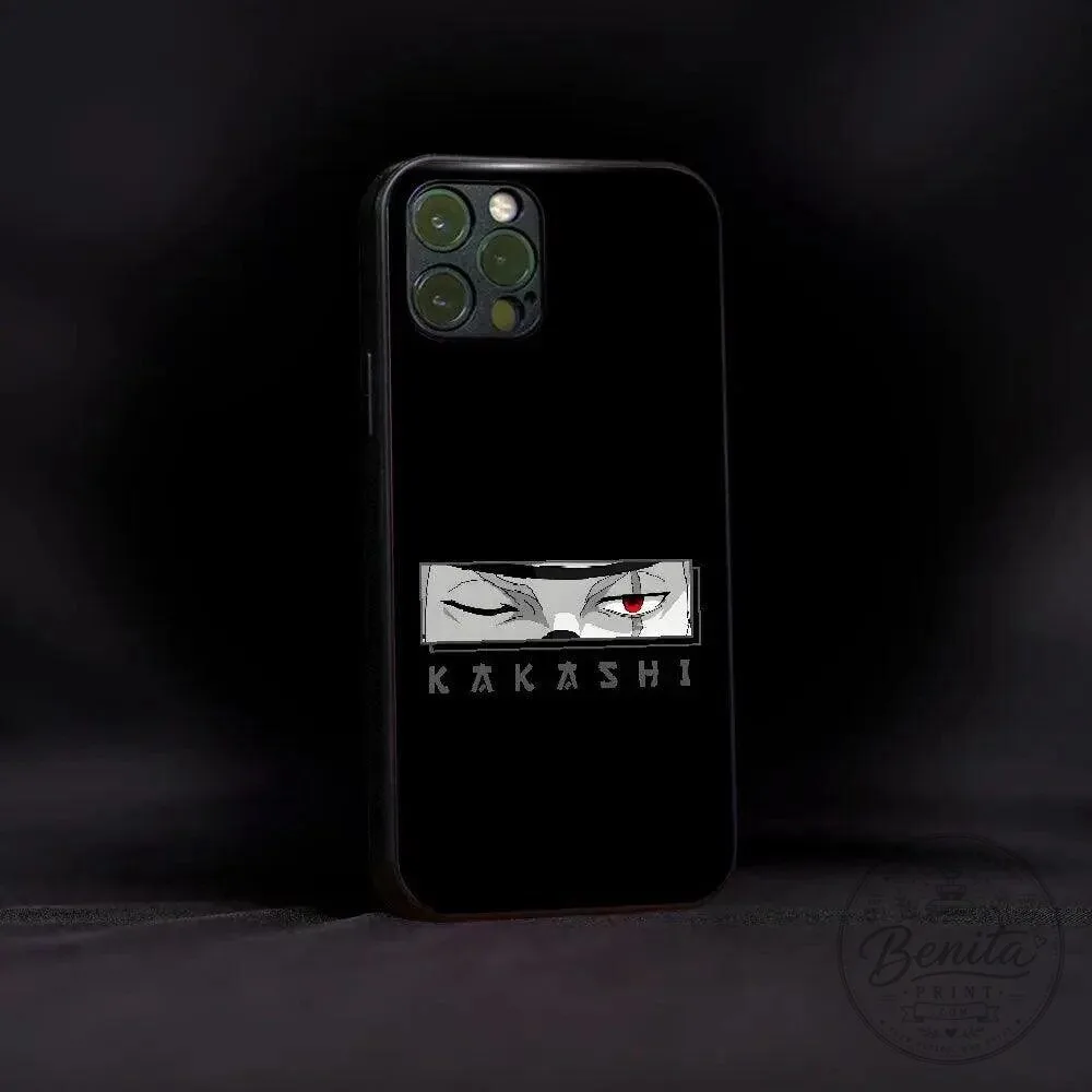 Kakashi Hatake Sharingan Eye Design Black iPhone Phone Case