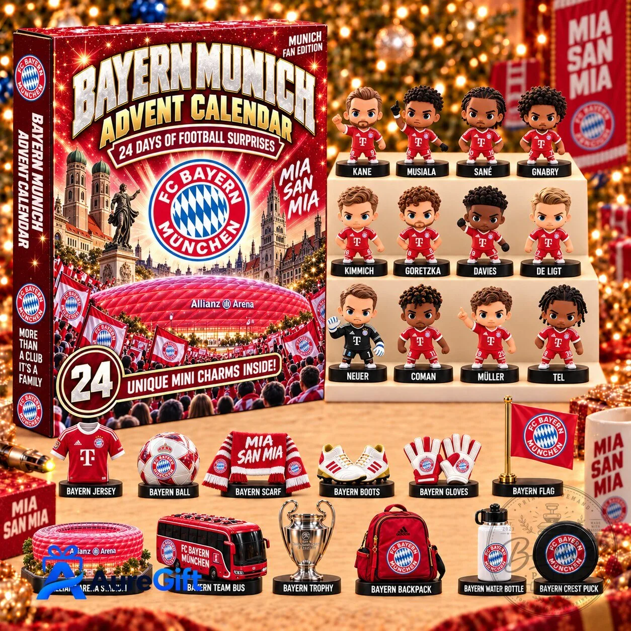 Bayern Munich Football Club 24 Days of Advent Calendar with Mini Charms