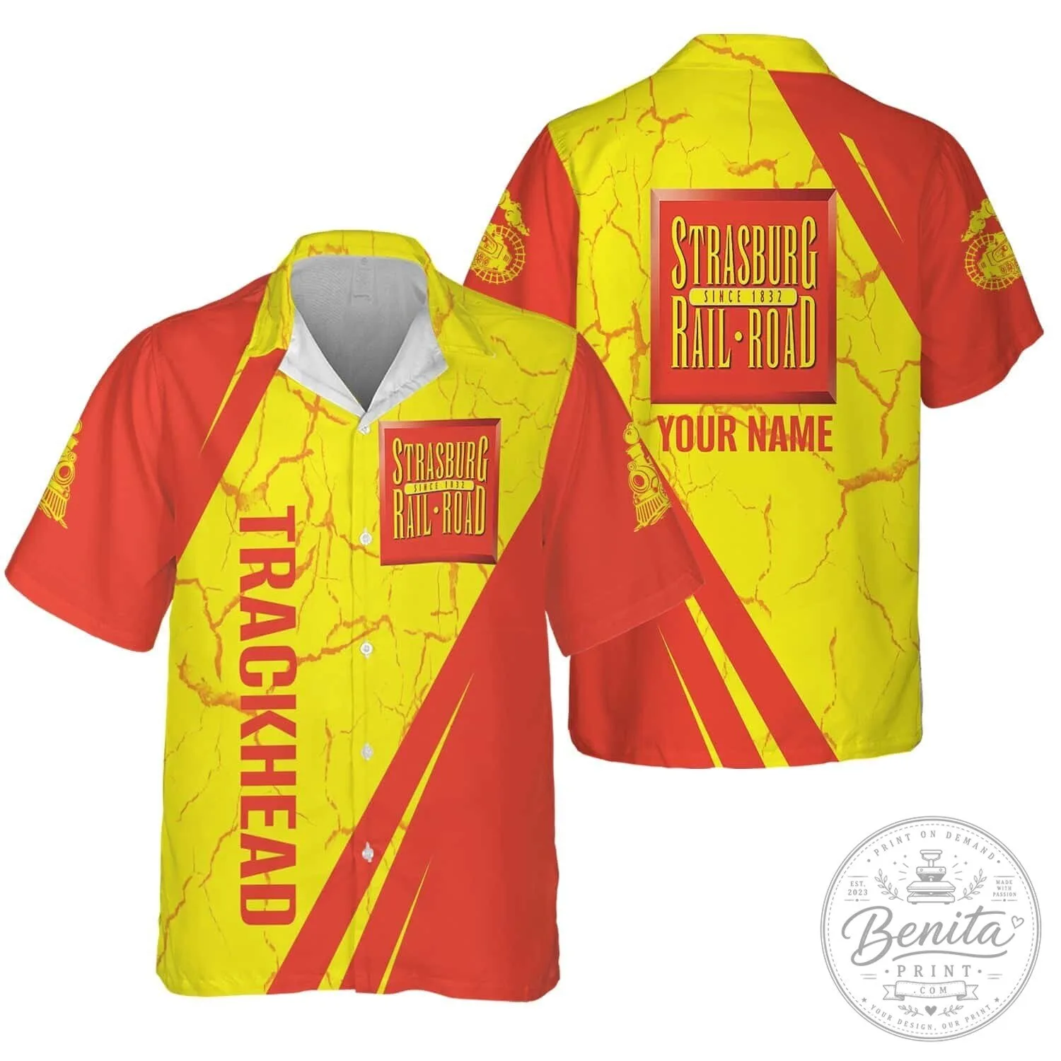 Strasburg Rail Road Trackhead Personalized Hawaiian Shirt