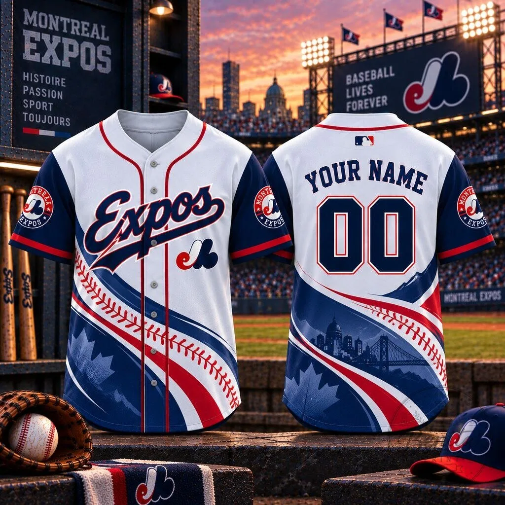 Montreal Expos Baseball Team Jersey