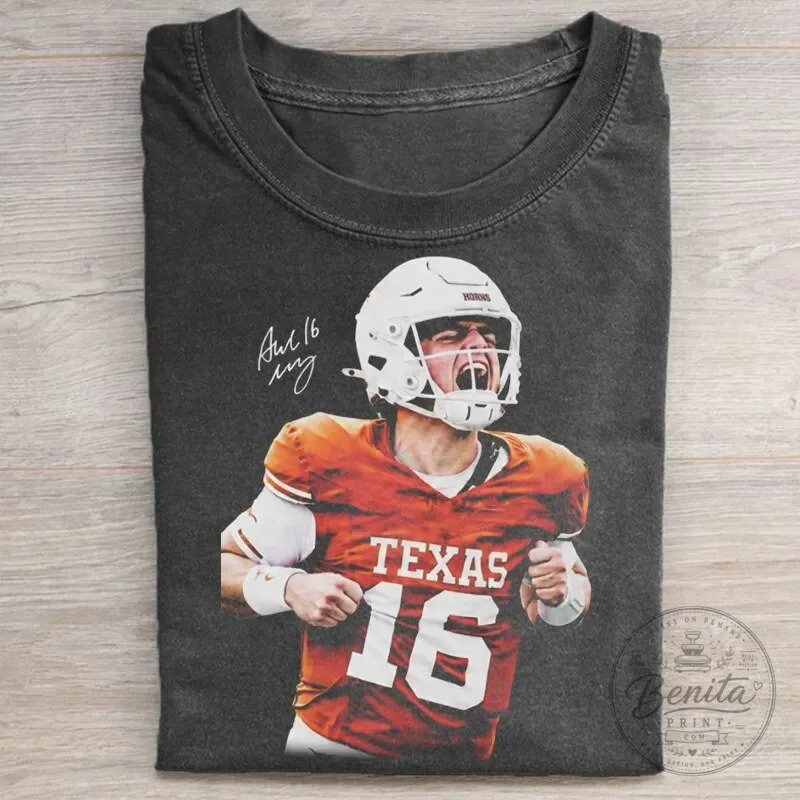 Texas Football University of Texas Longhorns College Player T-Shirt