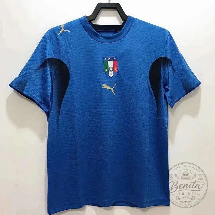 Italy National Football Team 2006 Home Retro Soccer Jersey