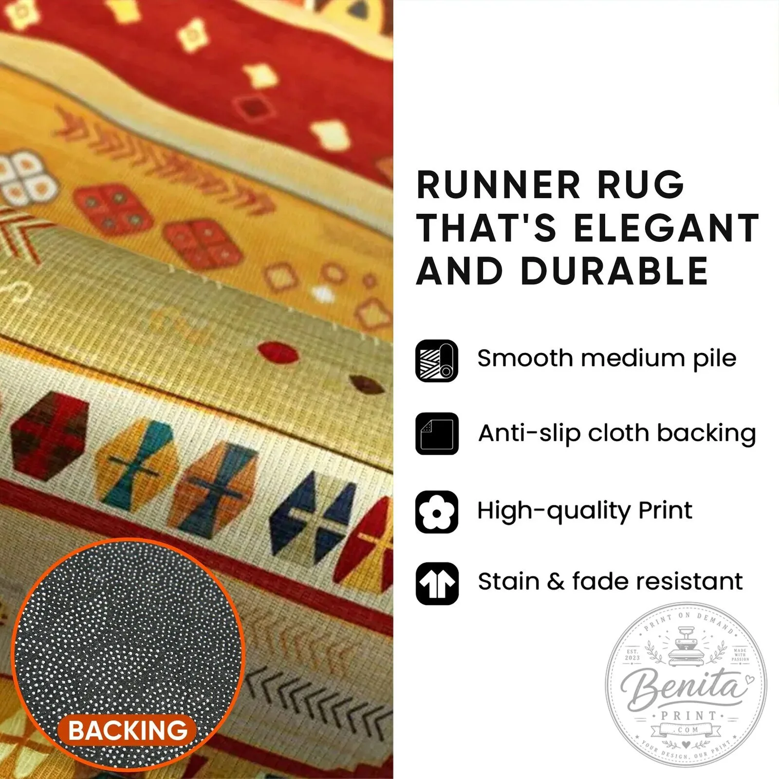 Christmas Golden Retriever Dog Fireplace Cabin Runner Rug 11 Christmas Golden Retriever Dog Fireplace Cabin Runner Rug