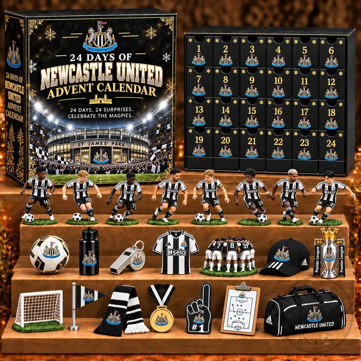 Newcastle United Football Club 24 Days of Christmas Advent Calendar