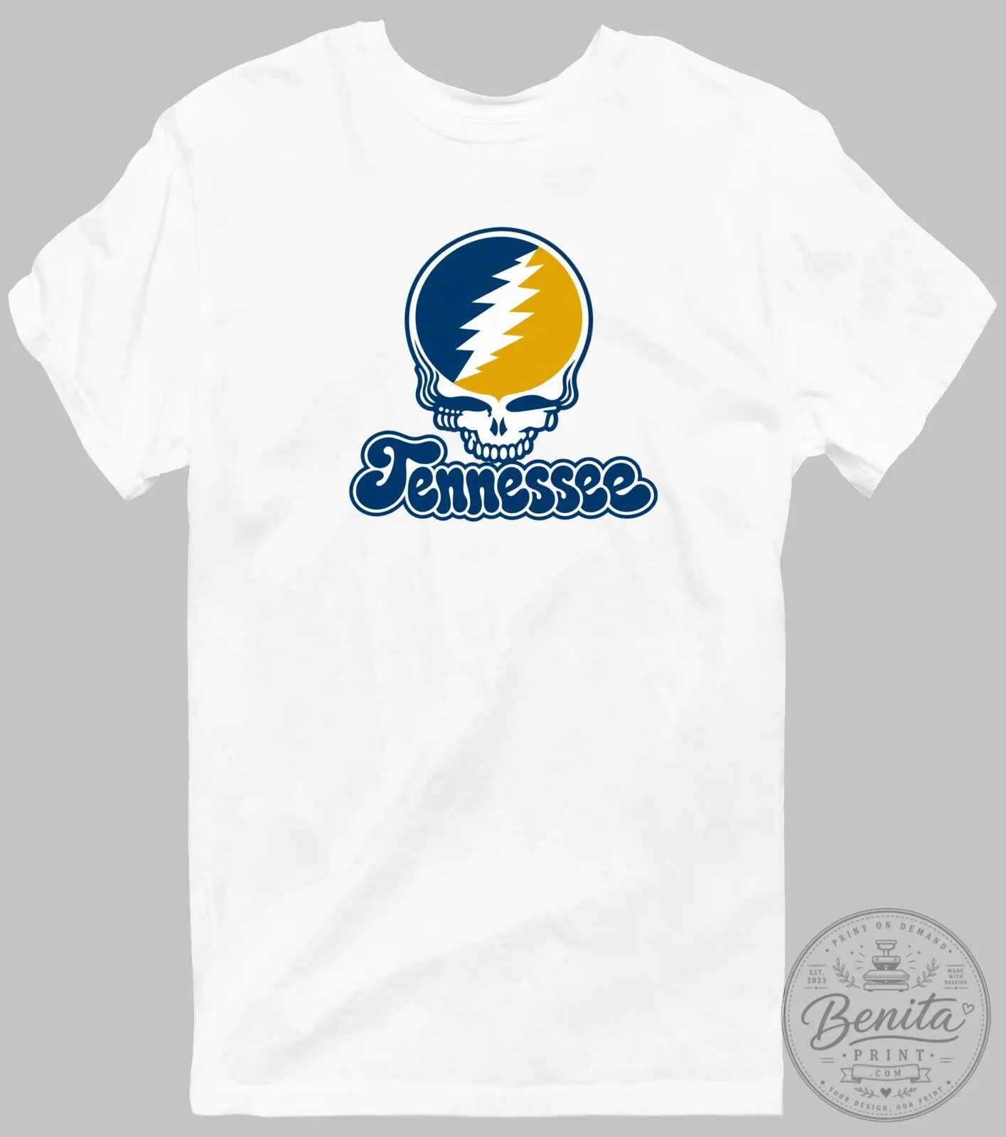 Tennessee Volunteers Grateful Dead Steal Your Face Skull T-Shirt 27 Tennessee Volunteers Grateful Dead Steal Your Face Skull T-Shirt