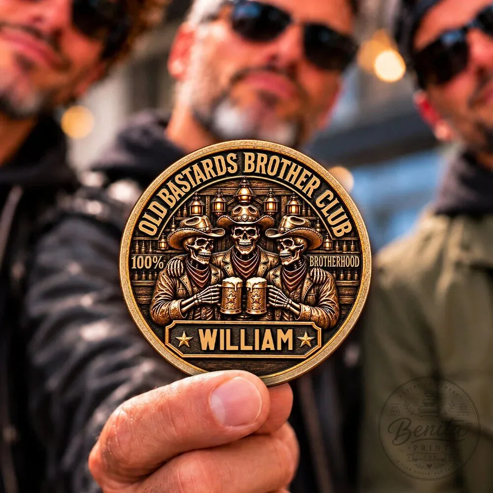 Old Bastards Brother Club Personalized Brotherhood Skull Design Metal Pin 18 Old Bastards Brother Club Personalized Brotherhood Skull Design Metal Pin