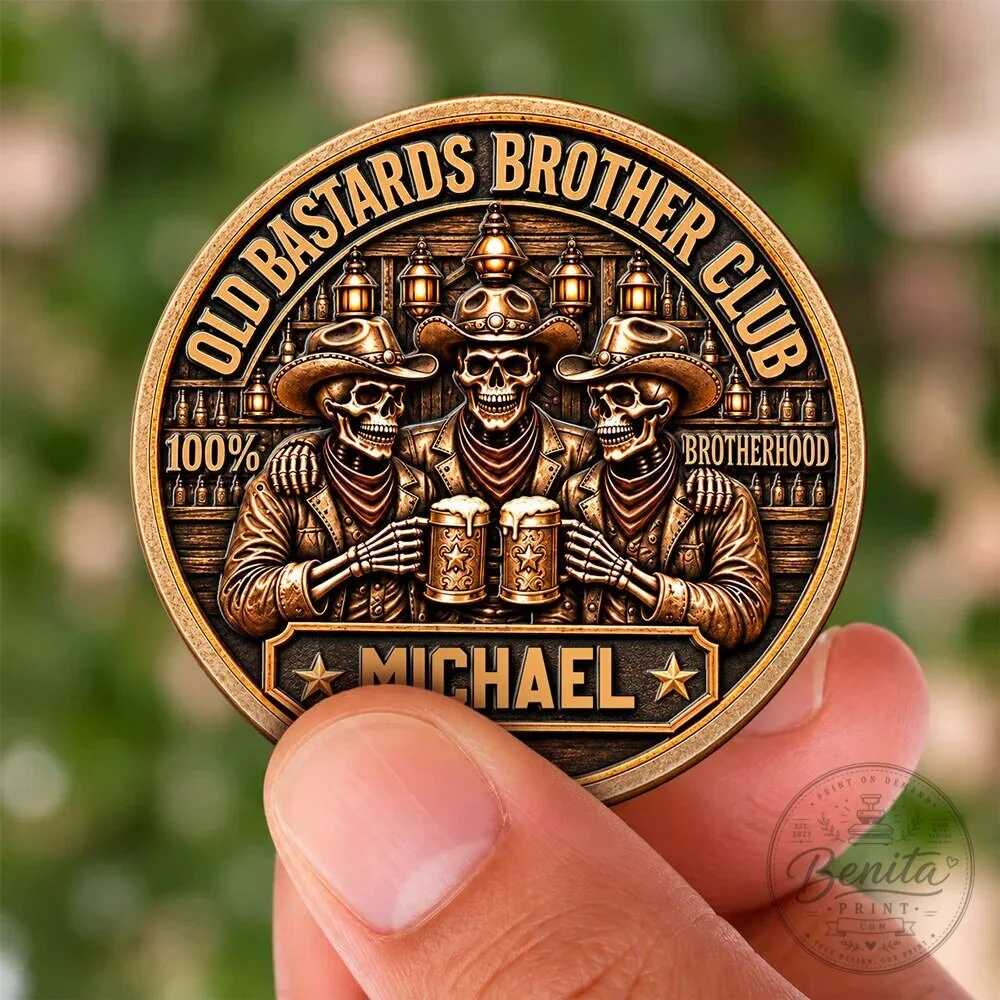Old Bastards Brother Club Personalized Brotherhood Skull Design Metal Pin 19 Old Bastards Brother Club Personalized Brotherhood Skull Design Metal Pin