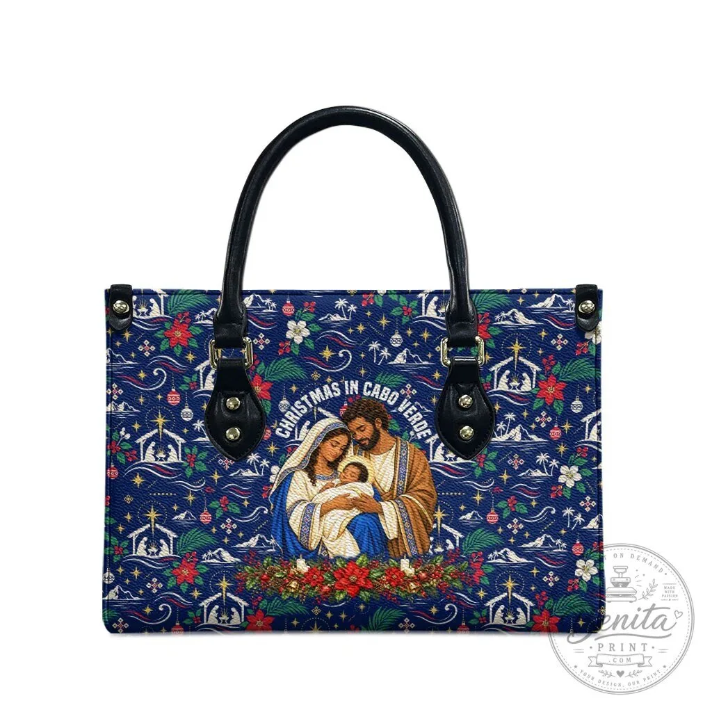 Christmas in Cabo Verde Nativity Scene Floral Pattern Handbag 11 Christmas in Cabo Verde Nativity Scene Floral Pattern Handbag