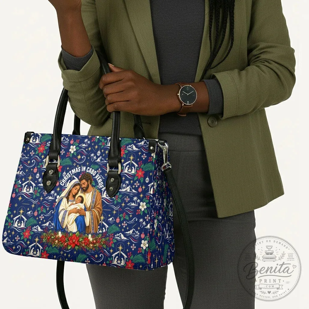 Christmas in Cabo Verde Nativity Scene Floral Pattern Handbag 14 Christmas in Cabo Verde Nativity Scene Floral Pattern Handbag