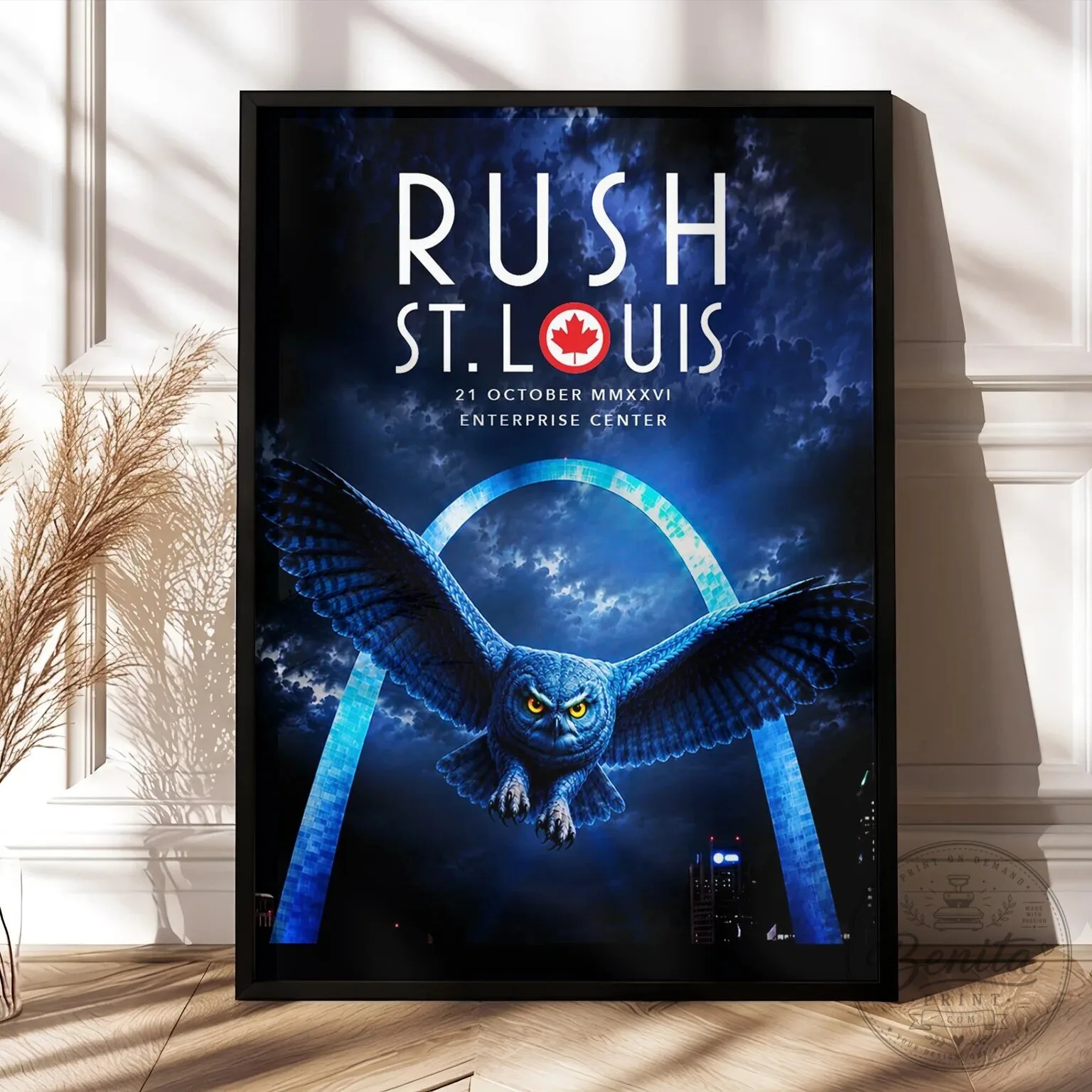 Rush St. Louis 2026 Concert Tour Event Poster
