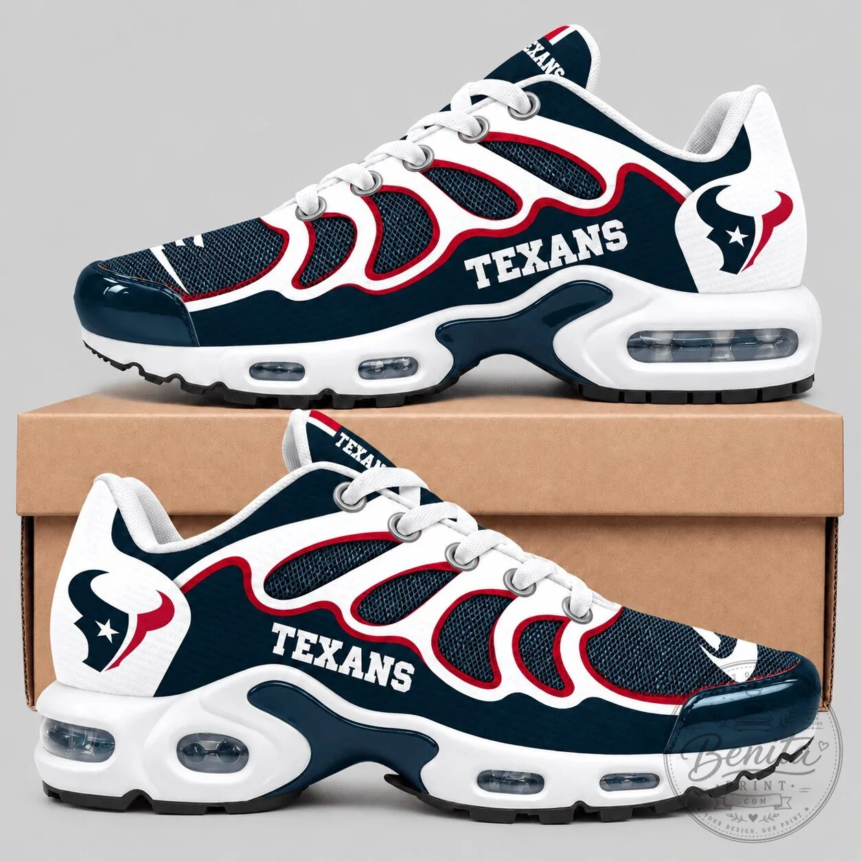 Houston Texans National Football League Wave Air Cushion Sneakers