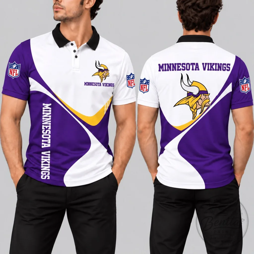 Minnesota Vikings NFL Football Team Fan Polo Shirt Minnesota Vikings NFL Football Team Fan Polo Shirt