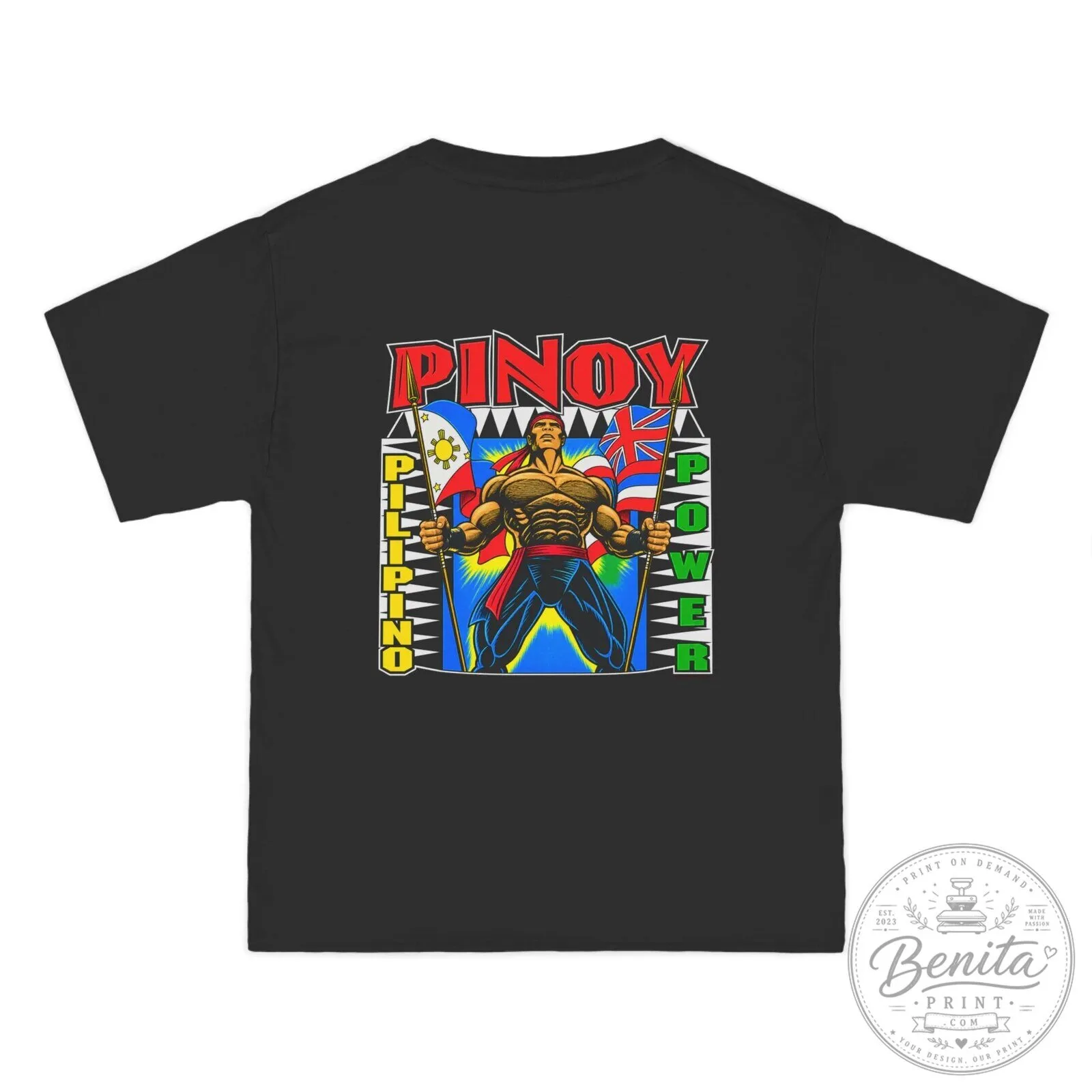 Filipino Strength Pinoy Pilipino Power Beefy Short Sleeve T-Shirt