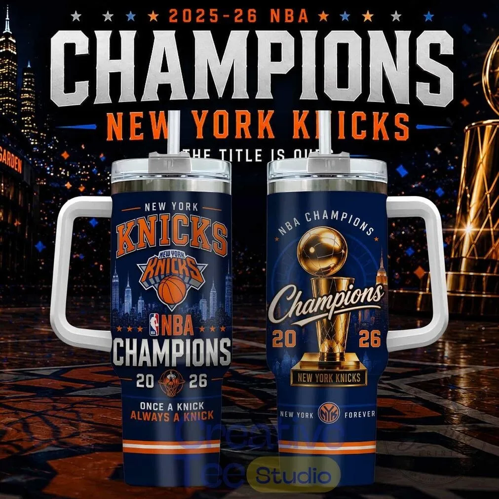 New York Knicks NBA Champions 2026 Stainless Steel Insulated Tumbler with Handle 4 New York Knicks NBA Champions 2026 Stainless Steel Insulated Tumbler with Handle